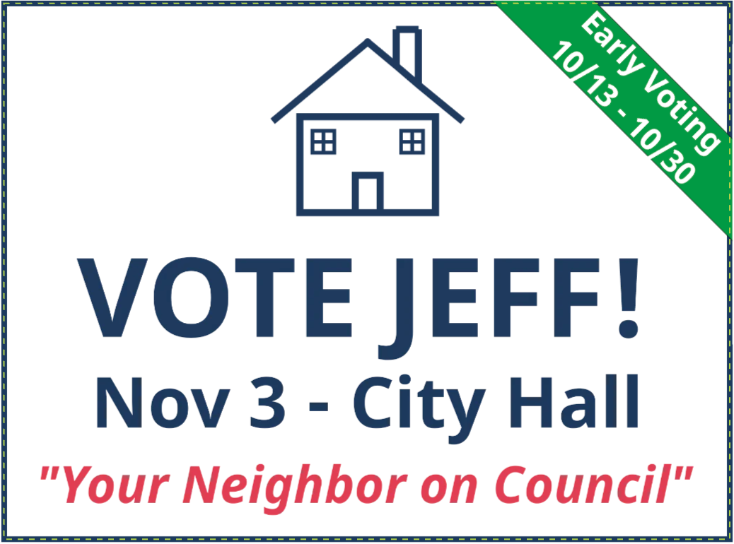 Vote Jeff yard sign